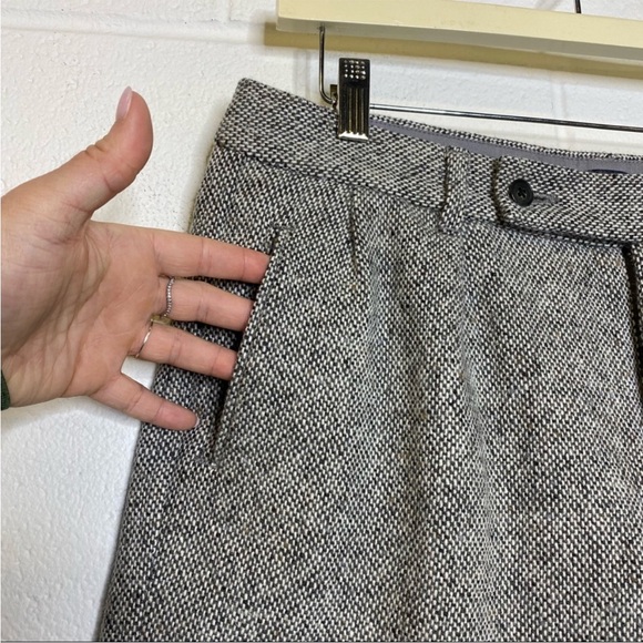 Gap Grey Wool Cuffed Dress Shorts Size 8 - Picture 2 of 9